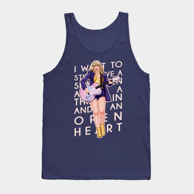 open heart Tank Top by ohnoballoons